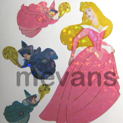 Disney Princess Sleeping Beauty<r>Sandylion Glittery Stickers